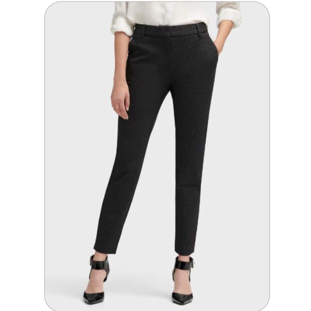 🆕 DKNY Micro Check Ponte Pants - NWT - Women's